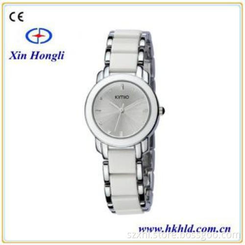 Angel white jeweled watches for young lady